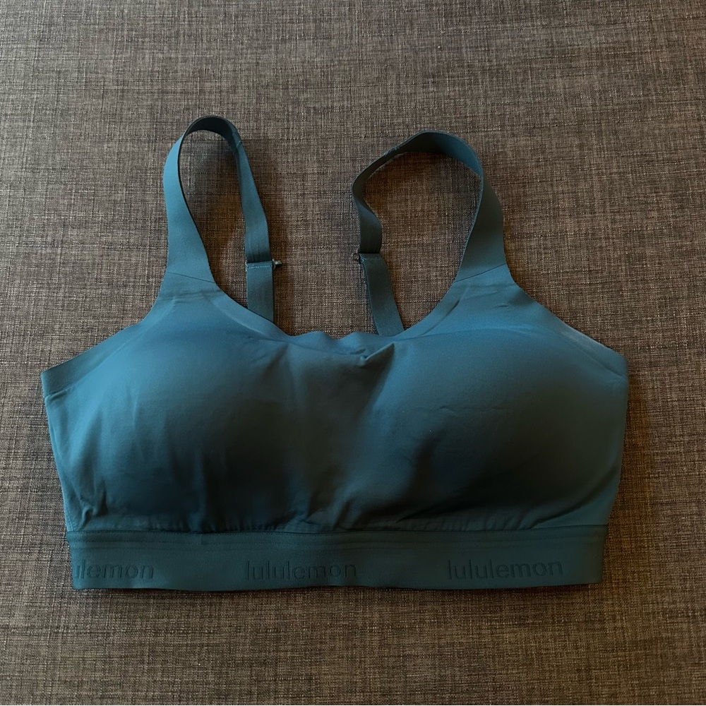 NWOT Lululemon Fine Form bra, Bermuda Teal, sz 36DD/E